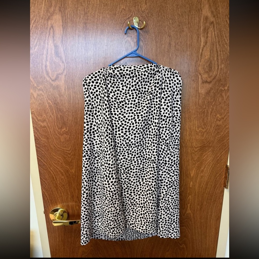 Black and White Polka Dot Skirt